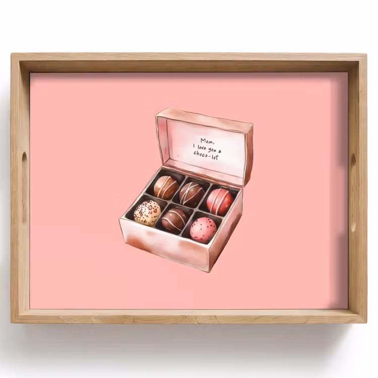 Plateau - Boîte - Bonbons - Aimer - Texte — 1