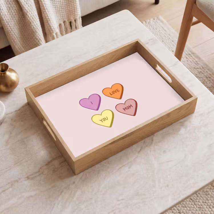 Plateau - Coeurs - Pastel - Amour - Mère — 2