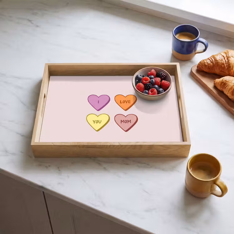 Plateau - Coeurs - Pastel - Amour - Mère — 3