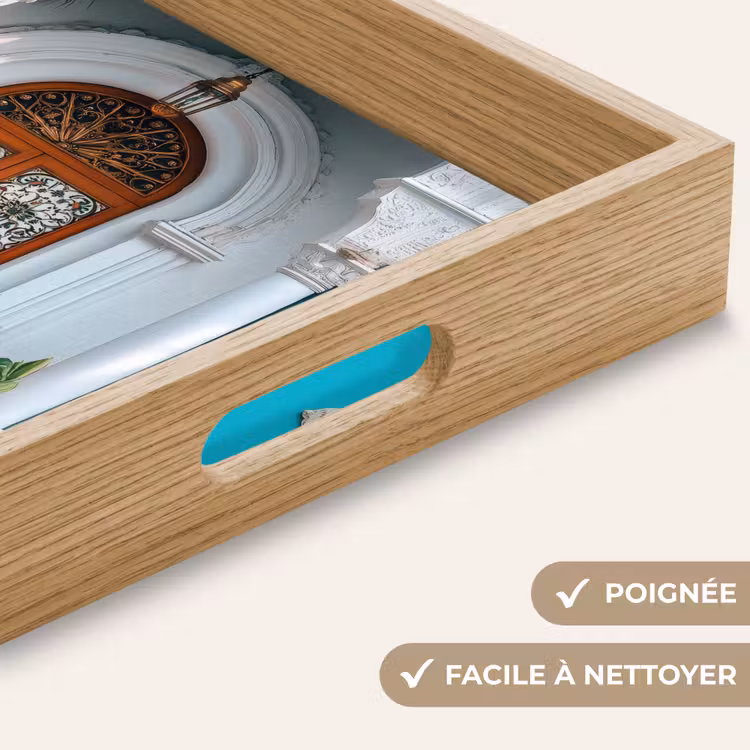 Plateau - Colonnes - Décoratives - Porte - Bleu — 8