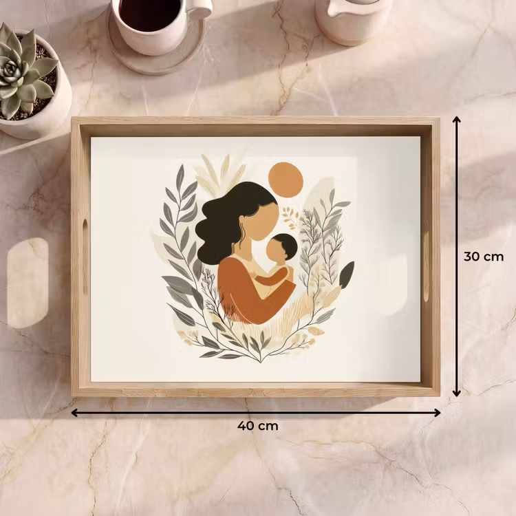 Plateau - Illustration - Mère - Enfant - Amour — 7