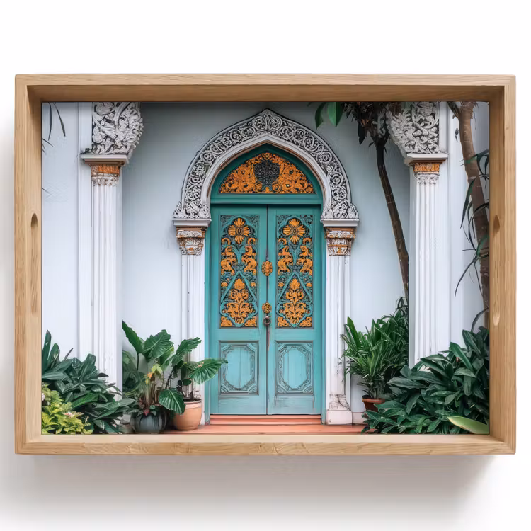 Plateau - Porte - Motifs - Plantes — 1