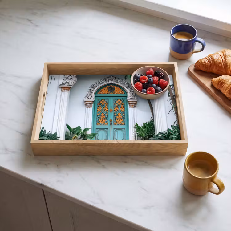 Plateau - Porte - Motifs - Plantes — 3