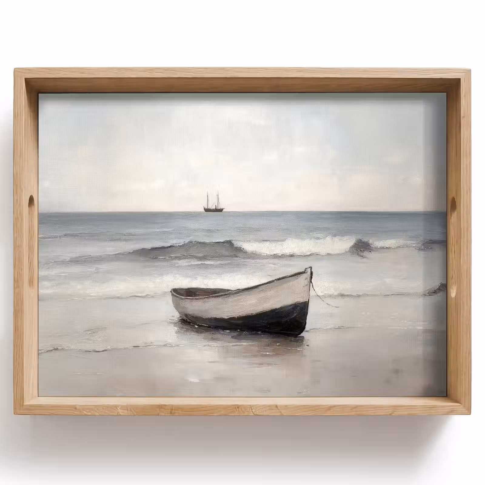 Plateau - Bateau à rames - Mer - Horizon — 1