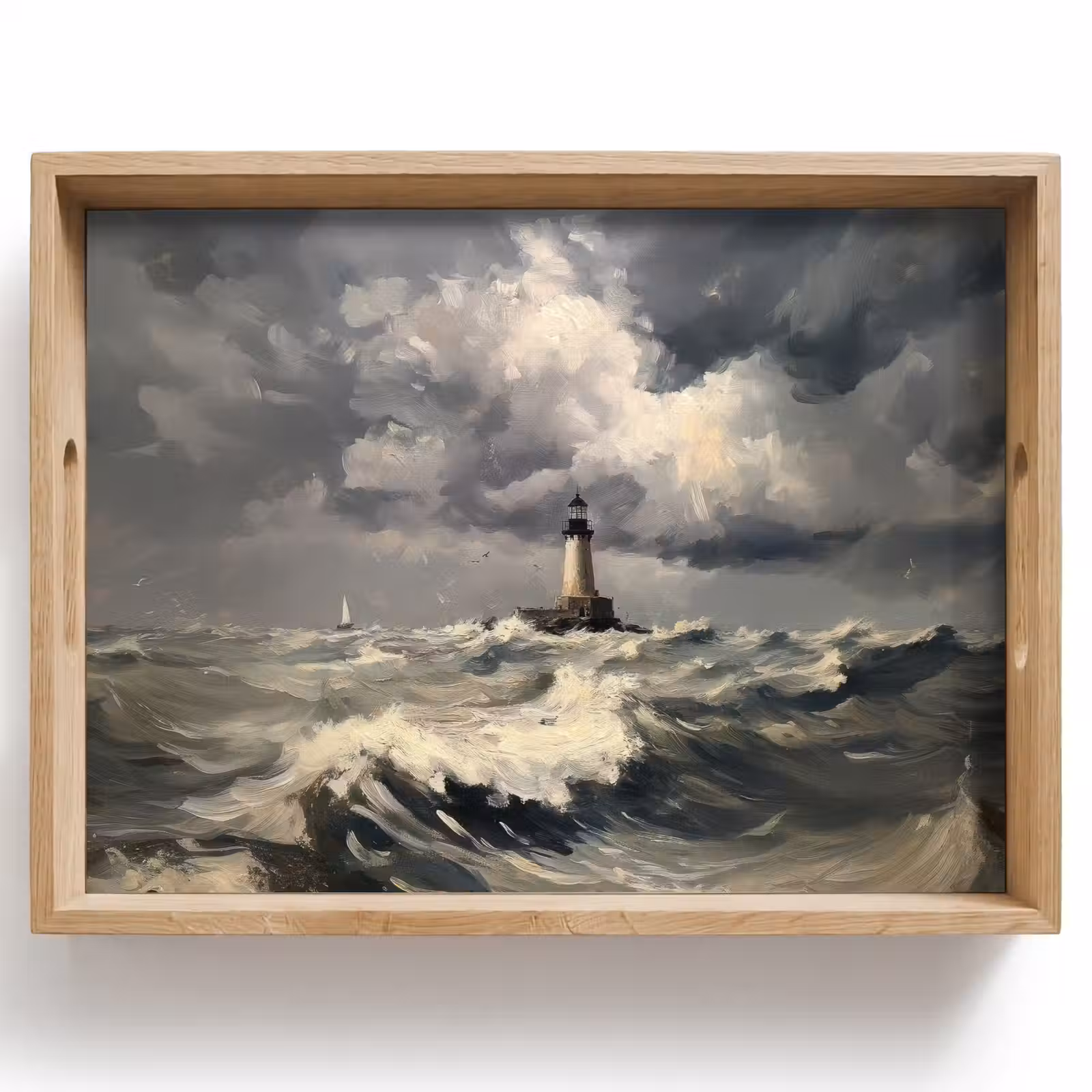 Plateau - Phare - Vagues - Tempête — 1