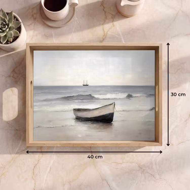 Plateau - Bateau à rames - Mer - Horizon — 7