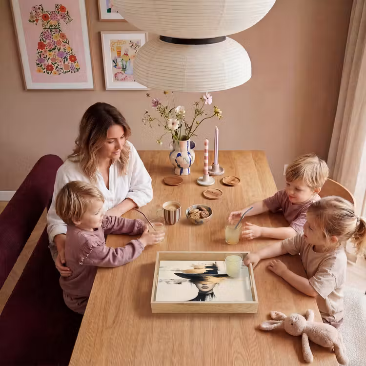 Plateau - Femme - Chapeau - Peinture — 5
