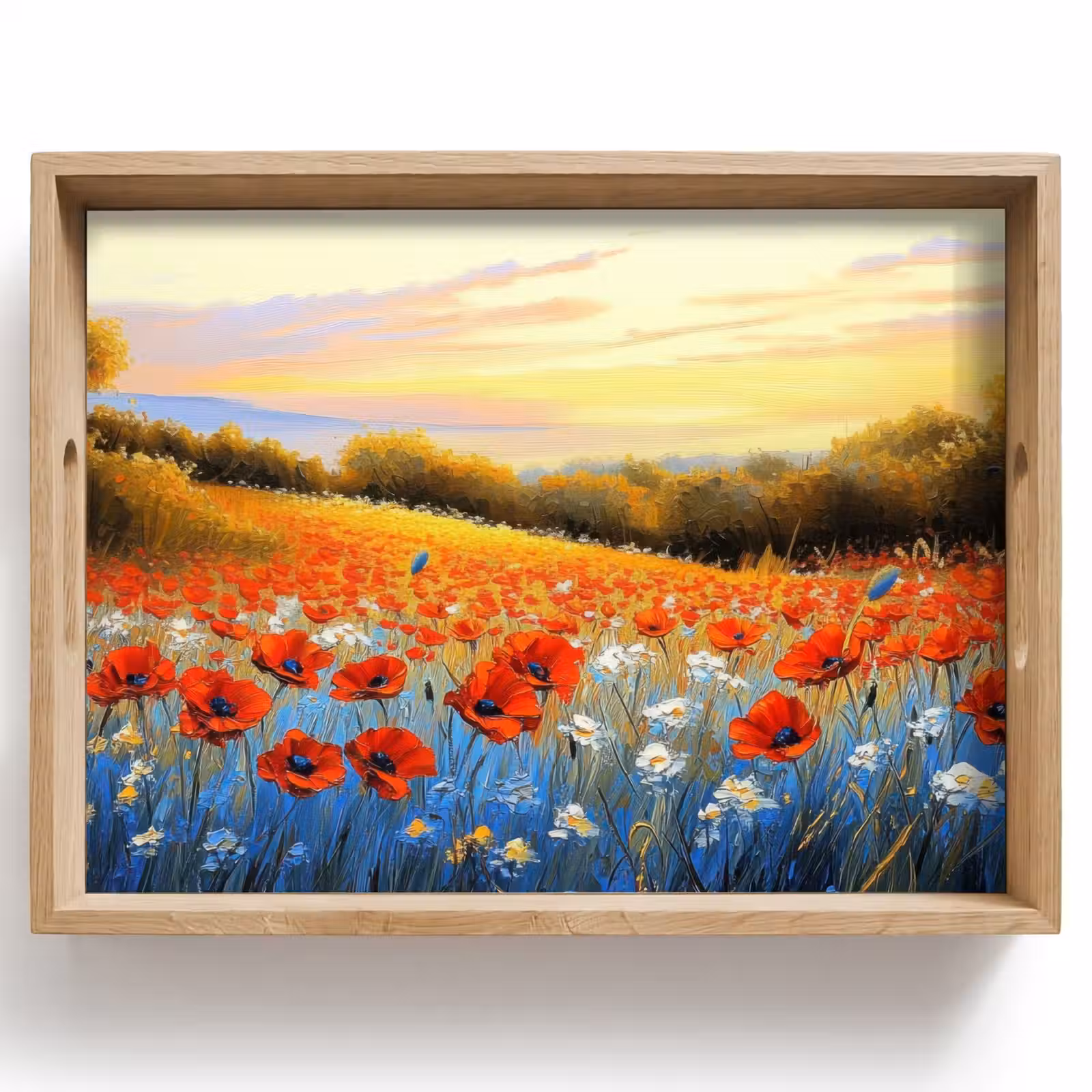 Plateau - Coquelicot - Champ de fleurs - Coloré — 1