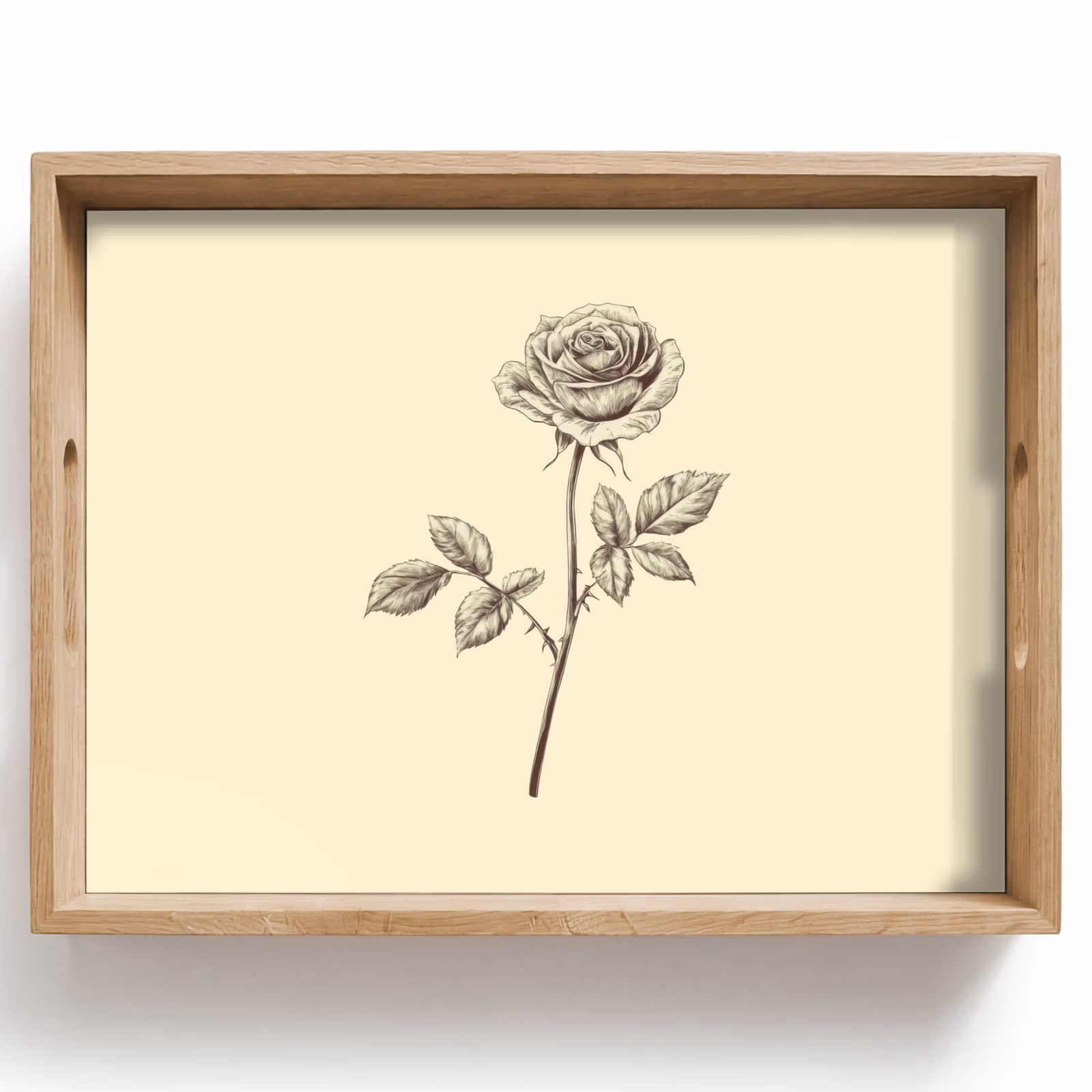 Plateau - Illustration - Noir - Rose — 1
