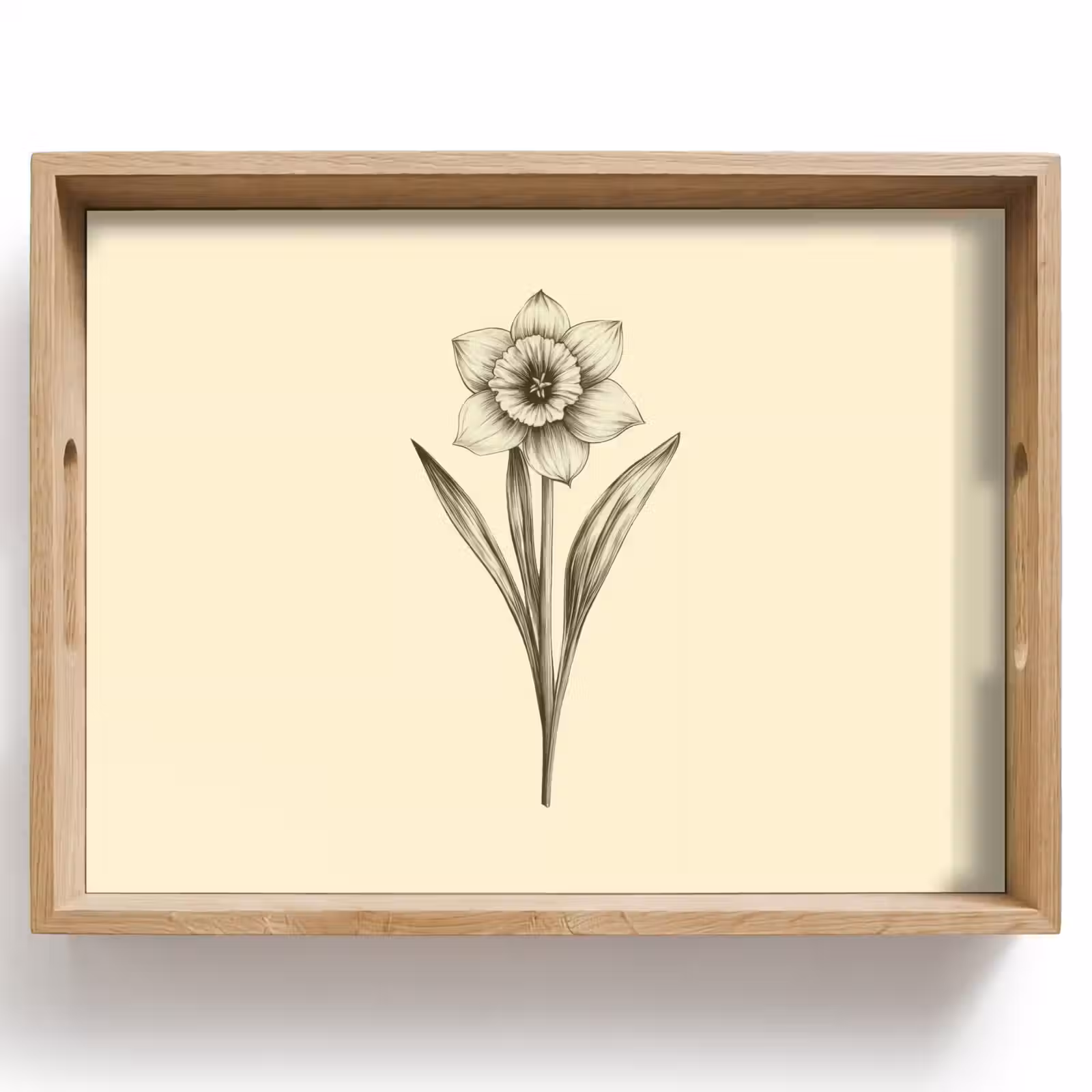Plateau - Noir - Jonquille - Illustration — 1