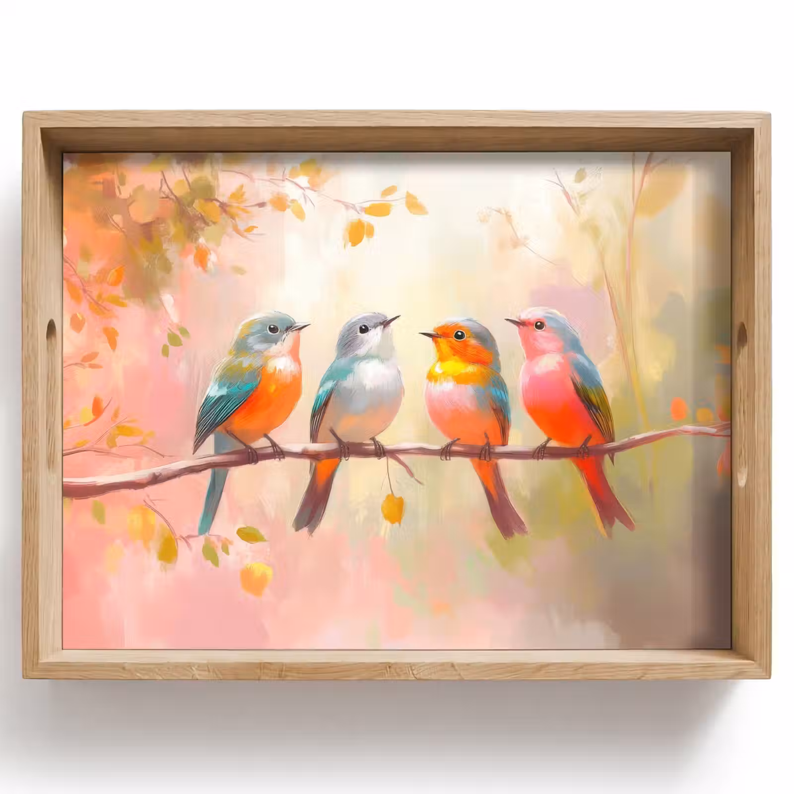 Plateau - Oiseaux - Coloré - Branche — 1