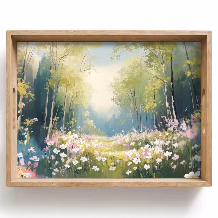 Plateau - Forêt - Style de peinture - Coloré — 1