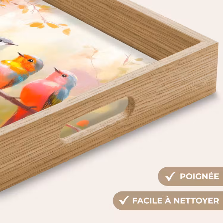 Plateau - Oiseaux - Coloré - Branche — 8