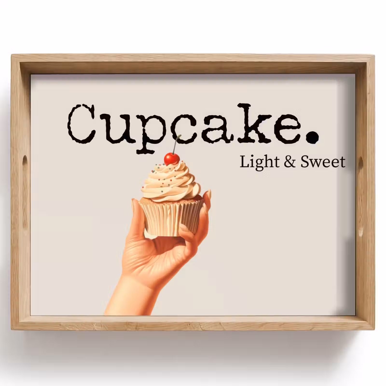 Plateau - Cupcake - Sucré - Cerise — 1