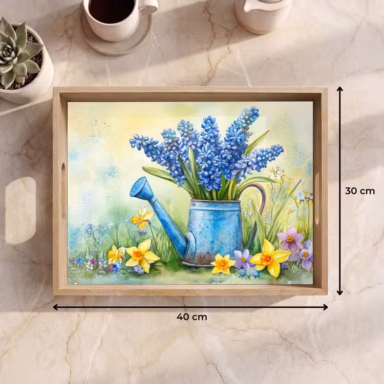 Plateau - Arrosoir - Lavande - Fleurs — 7