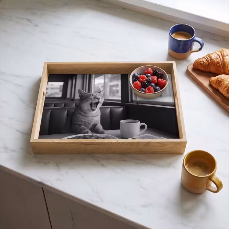 Plateau - Chat - Café - Pain - Noir — 3