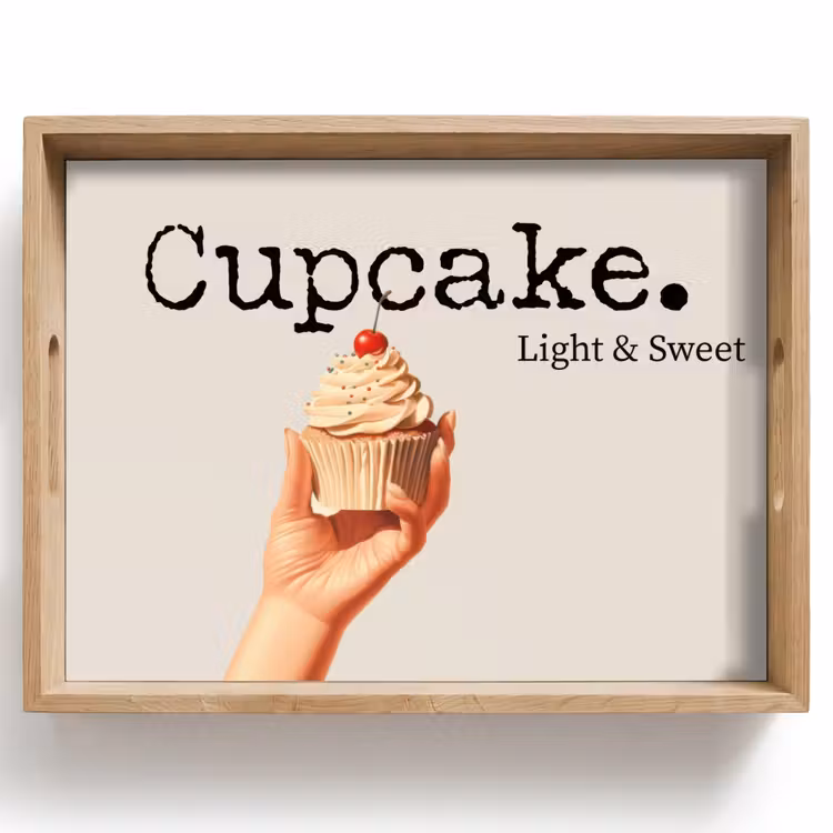 Plateau - Cupcake - Sucré - Cerise — 1