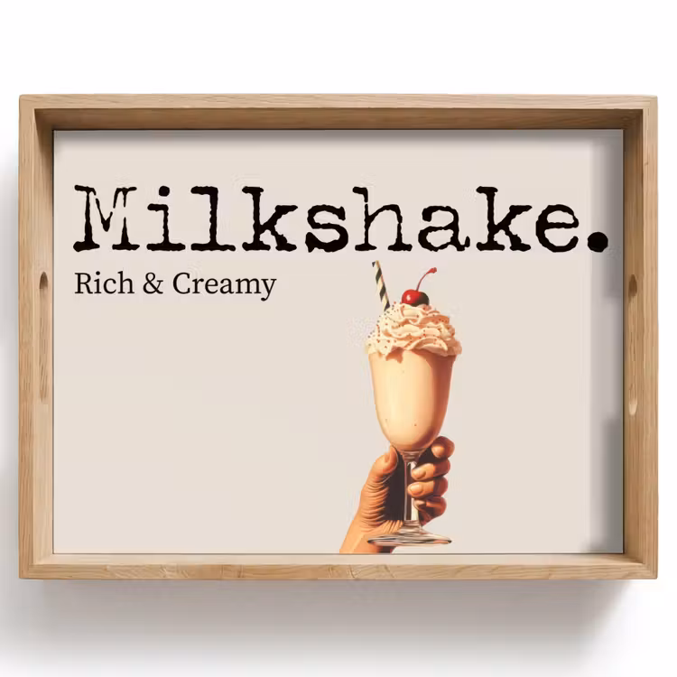 Plateau - Milkshake - Cerise - paille — 1
