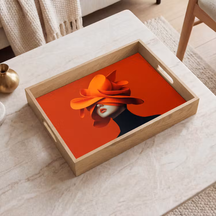 Plateau - Orange - Chapeau - Femme — 2