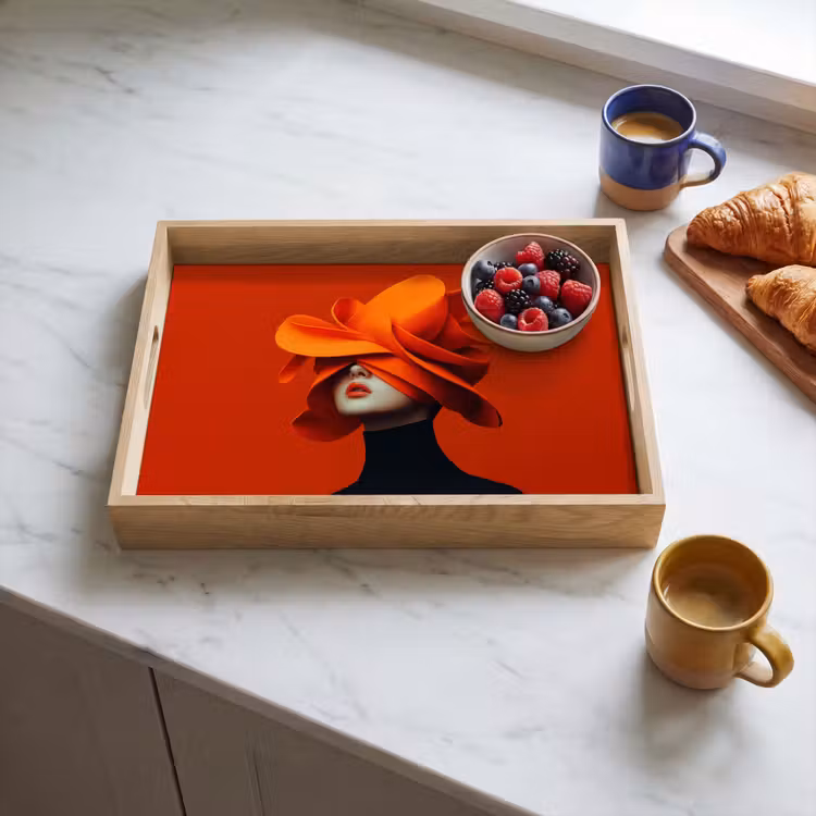 Plateau - Orange - Chapeau - Femme — 3