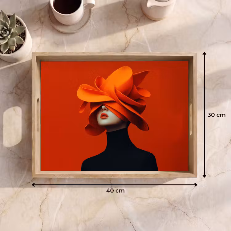 Plateau - Orange - Chapeau - Femme — 7