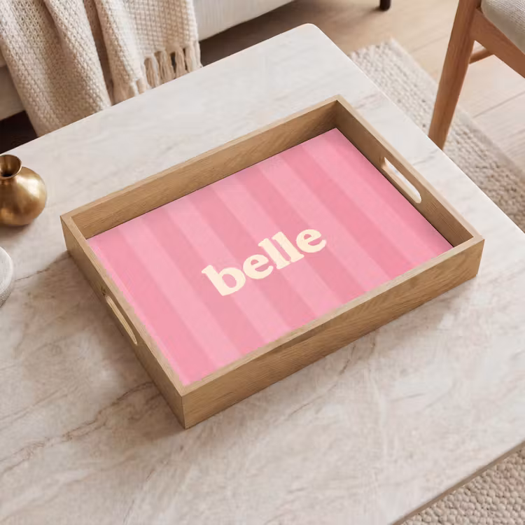 Plateau - Rose - Rayé - Belle — 2