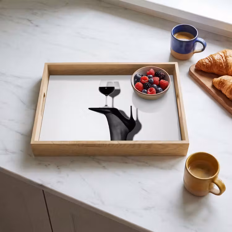 Plateau - Talon - Vin - Minimaliste - Noir — 3