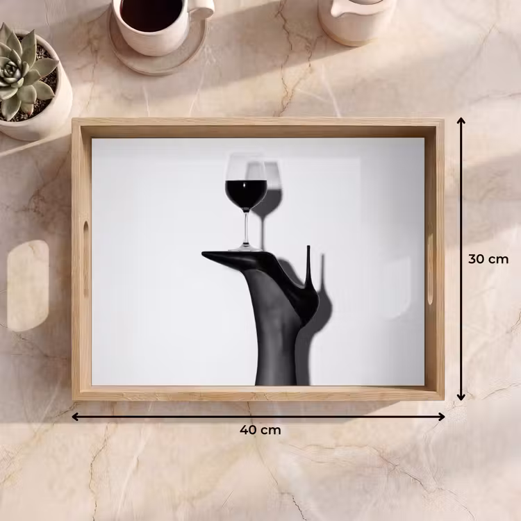 Plateau - Talon - Vin - Minimaliste - Noir — 7