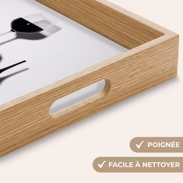 Plateau - Talon - Vin - Minimaliste - Noir — 8