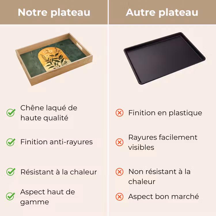 Plateau - Plante - Fleurs - Blanc — 9