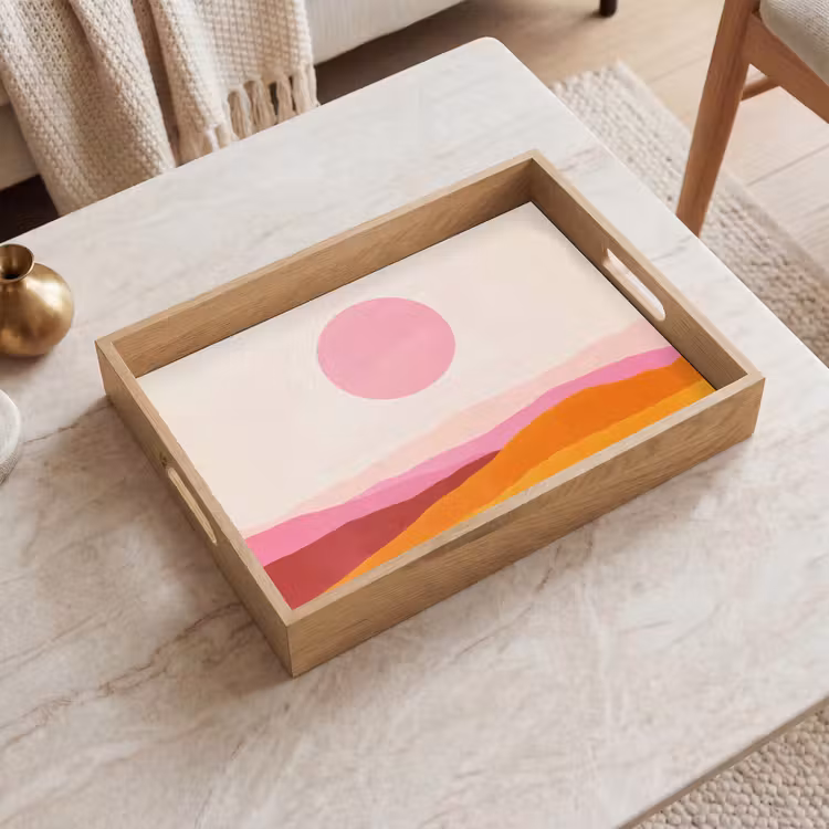 Plateau - Collines - Orange - Soleil - Abstrait — 2