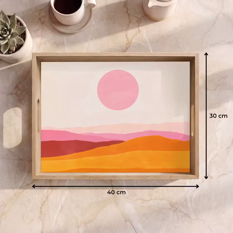 Plateau - Collines - Orange - Soleil - Abstrait — 7