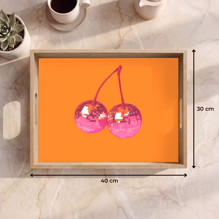Plateau - Discoballs - Cherry - Miroirs - Pink — 7