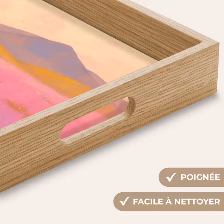 Plateau - Prairie fleurie - Collines - Silhouette - Rose — 8