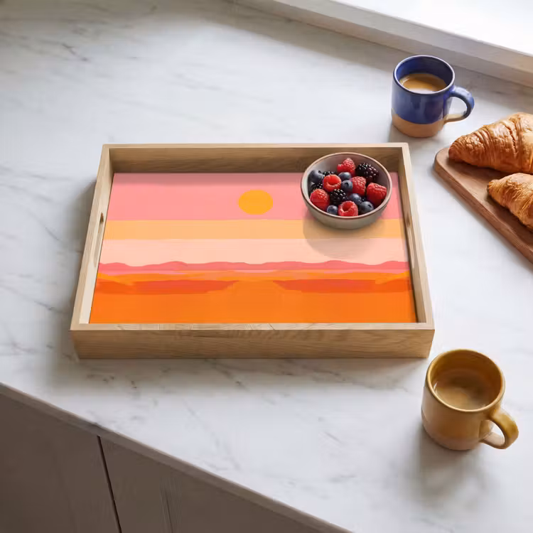 Plateau - Soleil - Abstrait - Paysage - Orange — 3