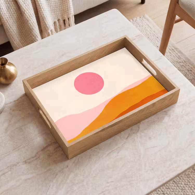 Plateau - Soleil - Collines - Abstrait - Rose — 2