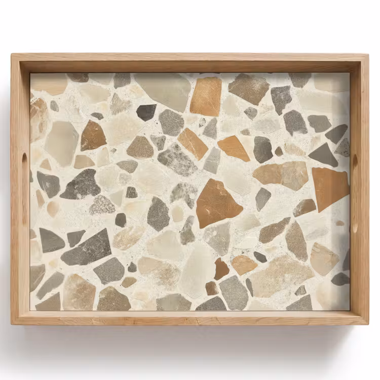 Plateau - Pierres - Terrazzo - Décoration - Carreaux — 1