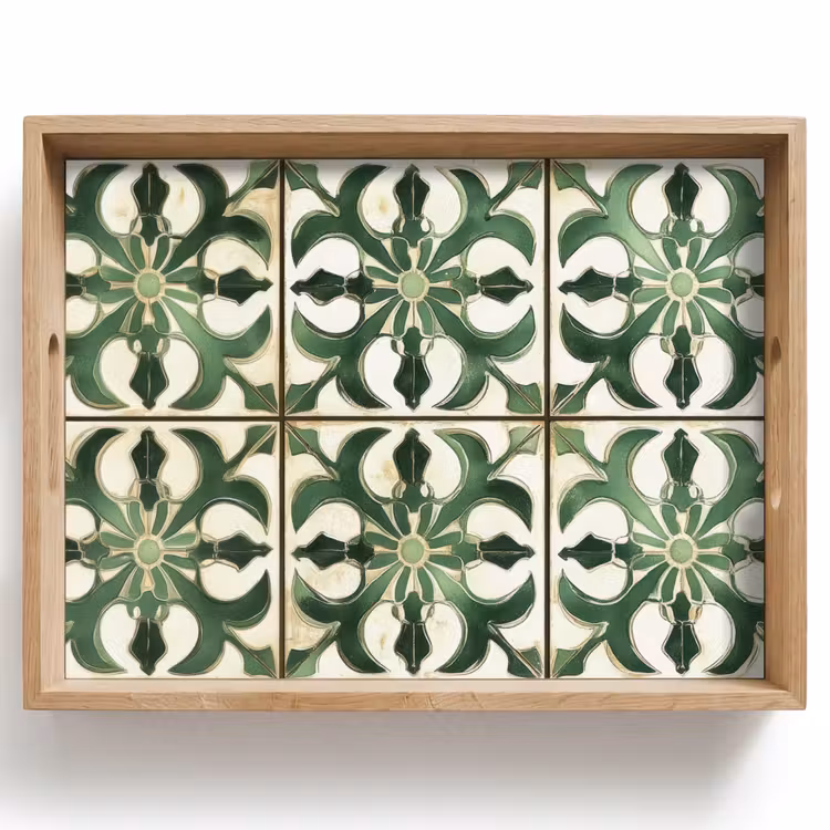 Plateau - Intérieur - Céramique - Décoration - Espagnol — 1