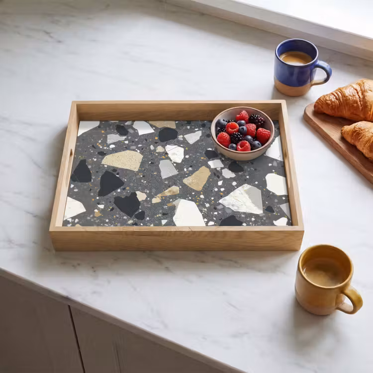 Plateau - Terrazzo - Décoration - Pierres — 3
