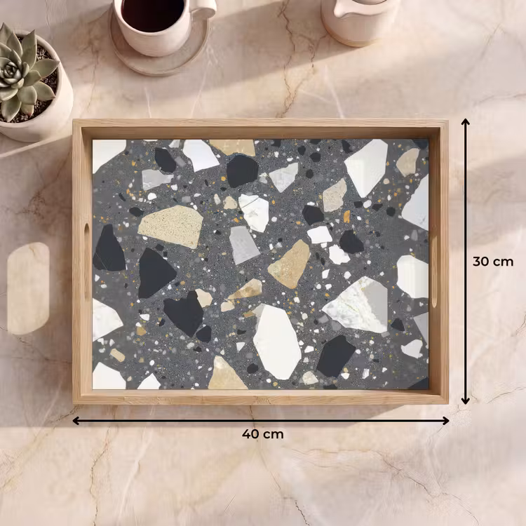 Plateau - Terrazzo - Décoration - Pierres — 7