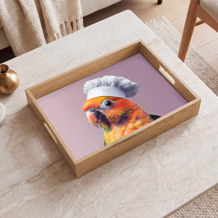 Plateau - Perroquet - Toque - Curieux - Oiseau — 2