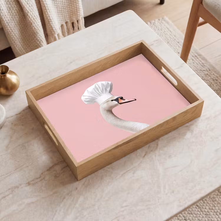 Plateau - Cygne - Chapeau de cuisinier - Belle - Classique — 2