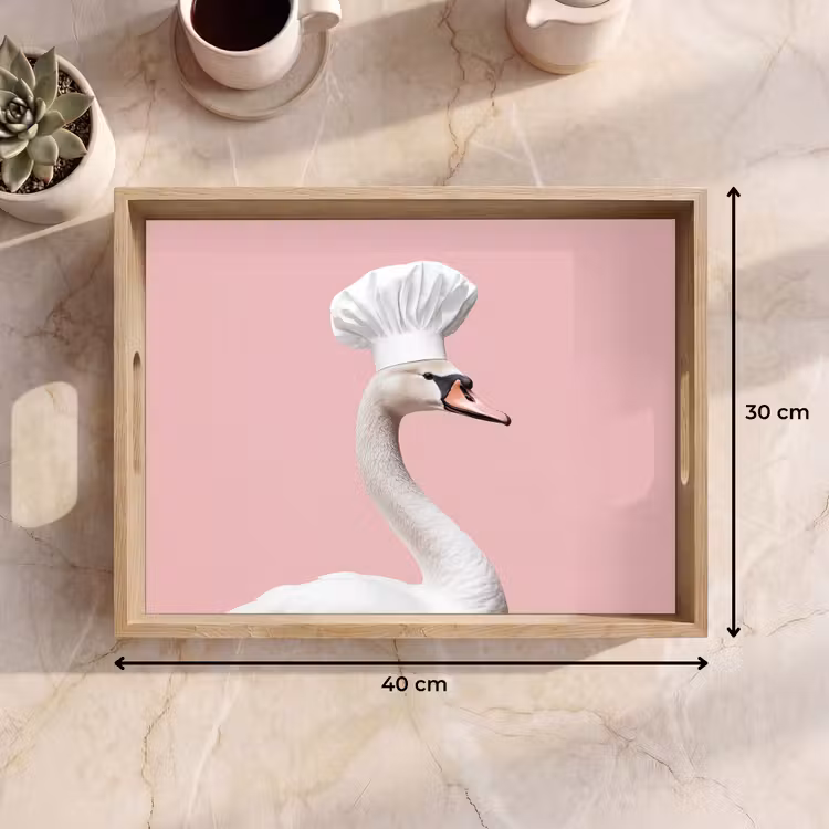 Plateau - Cygne - Chapeau de cuisinier - Belle - Classique — 7