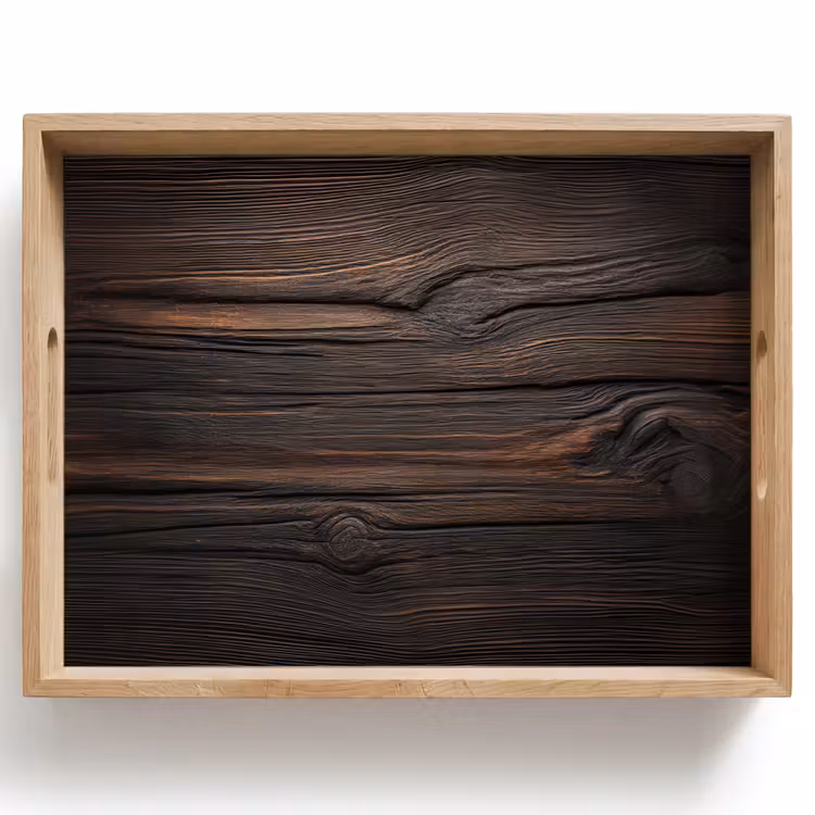 Plateau - Bois - Grain fantaisiste — 1