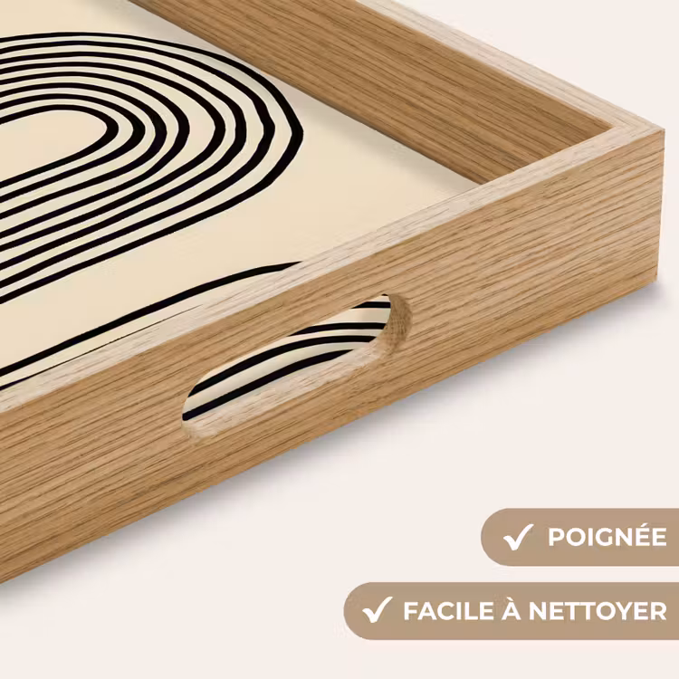 Plateau - Formes d'arcades - Noir - Élégant — 8