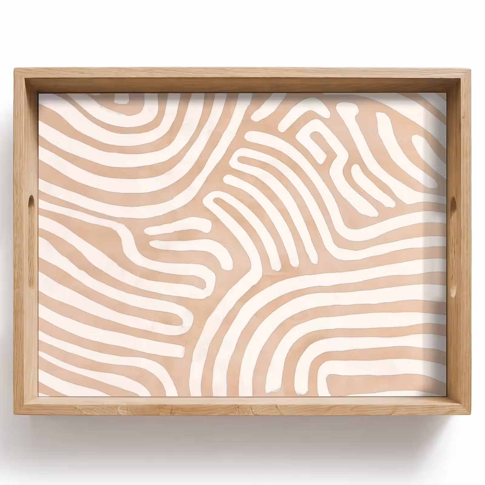 Plateau - Beige - Motif terre — 1