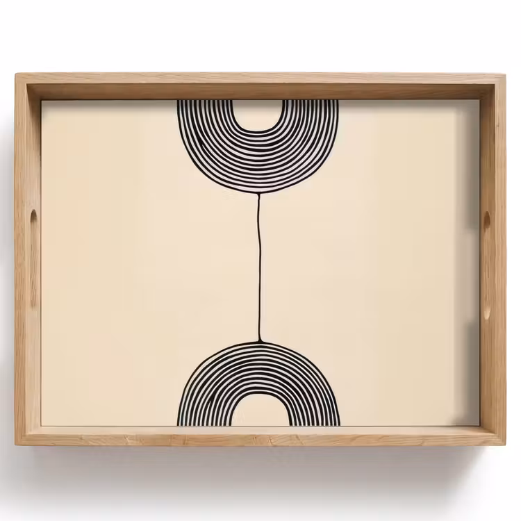 Plateau - Arcs géométriques - Minimaliste - Symétrique — 1