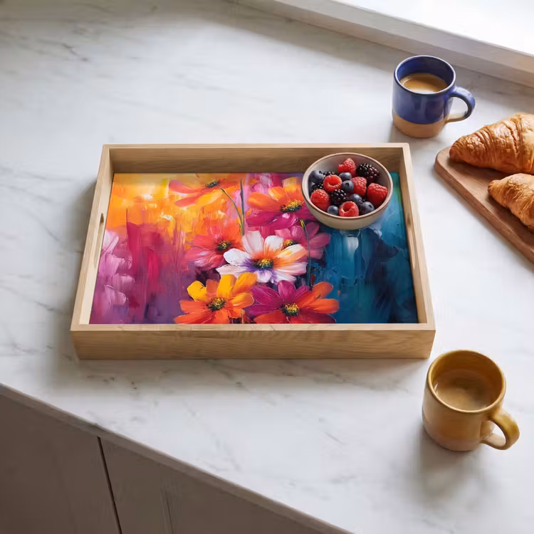 Plateau - Fleurs éclatantes - Dynamique - Vivant — 3