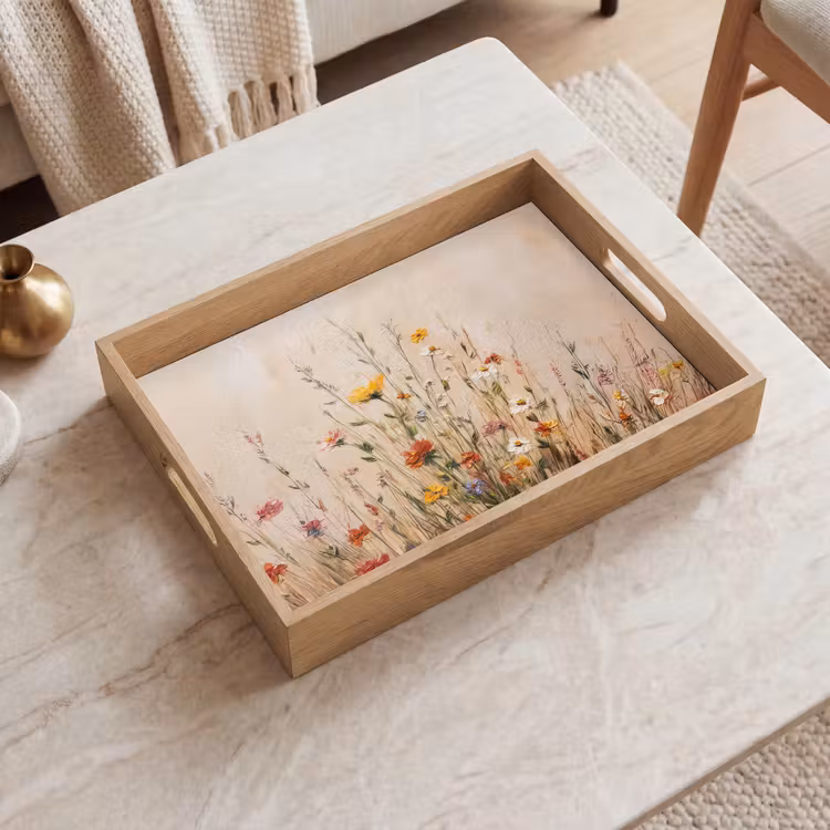 Plateau - Fleurs sauvages - Coups de pinceau - Reposant — 2