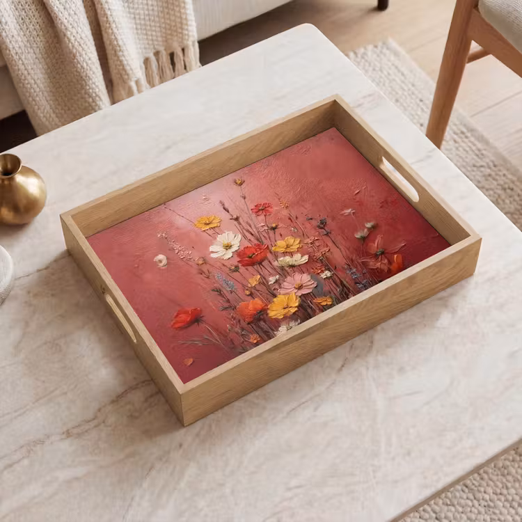 Plateau - Bouquet floral - Profondeur - Texture tangible — 2